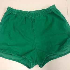 Vintage American Apparel green pull on corduroy shirts L